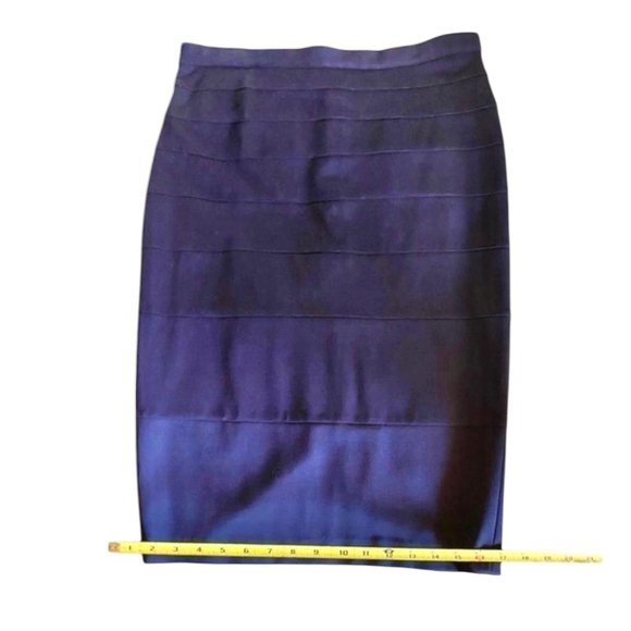 Women's Navy Pencil Skirt Size 6 Comfort Waist - Picture 8 of 13